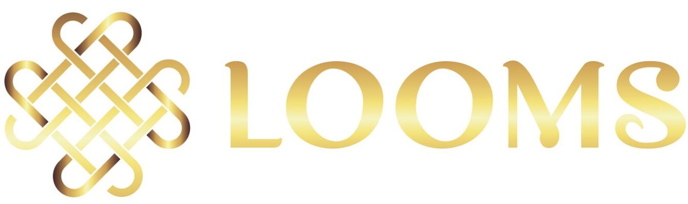 Looms logo sa tekstom